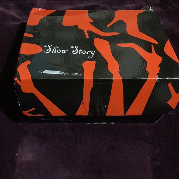 NEW Show Story Punk Zip Up Stiletto Ankle Bootie LF80845 Size 40 brown - Picture 8 of 11